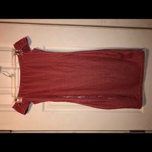 Off the shoulder, velvet dress